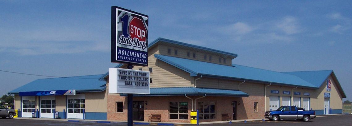 Evan Lloyd Architects provided architectural services with new automotive service centers for 1 Stop Auto Shop in Chatham and Sherman, Illinois.