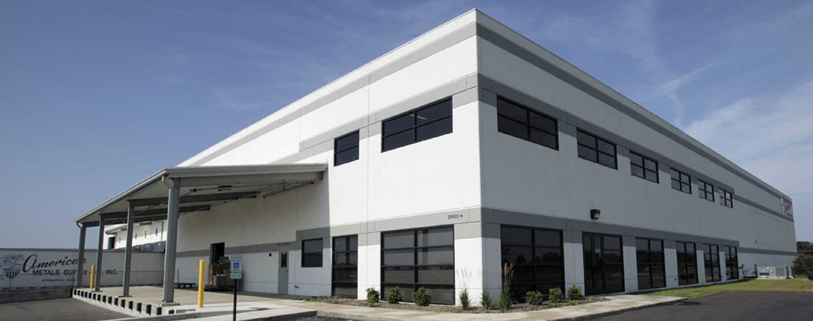 Evan Lloyd Architects designed a new distribution facility for American Metals Supply Company in Springfield, Illinois.