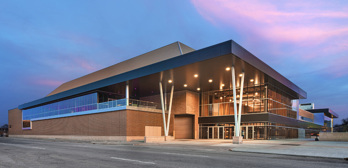 Evan Lloyd Architects provided extensive architecture services for the Prairie Capitol Convention Center (PCCC) in Springfield, Illinois, providing design solutions, color renderings, construction documents, and construction cost estimates.