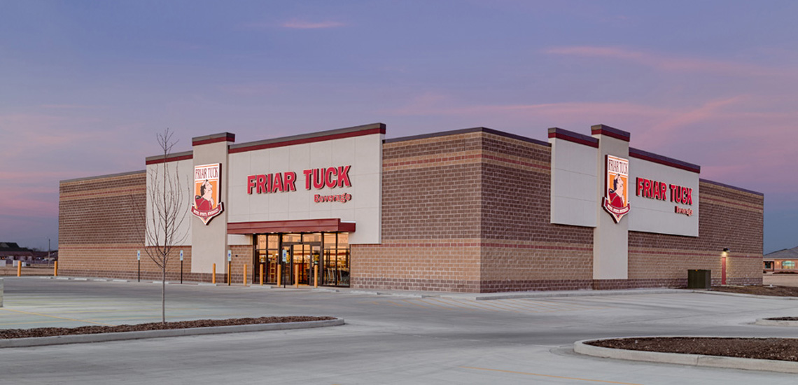 Evan Lloyd Architects provided retail architectural services for Friar Tuck in Springfield, Illinois.