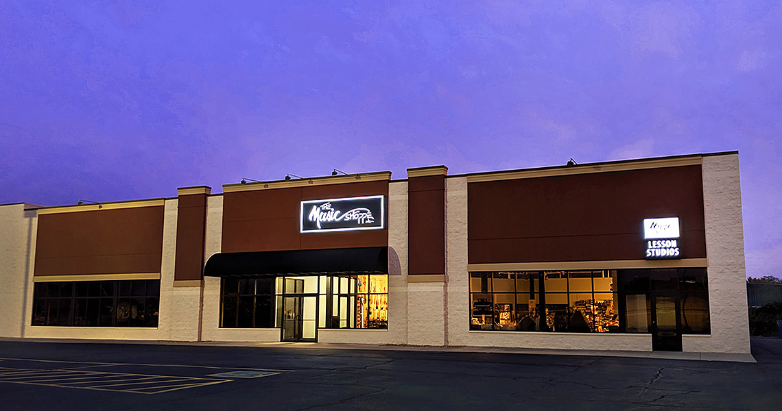 Evan Lloyd Architects provided retail architectural services for The Music Shoppe in Springfield and Champaign, Illinois.