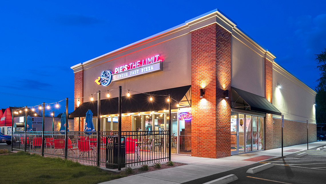 Evan Lloyd Architects provided restaurant architectural services for Pie's the Limit in Springfield, Illinois and Champaign, Illinois.