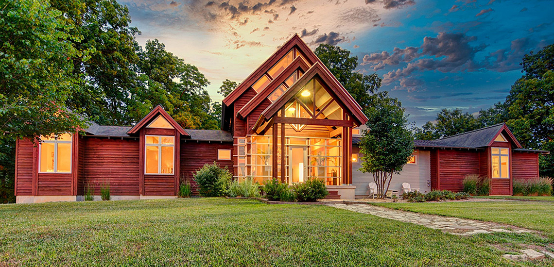 Evan Lloyd Architects provided residential architectural services, building a new home, for the Smith Residence in Cantrall, Illinois.