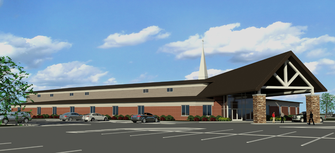 Evan Lloyd Architects designed a new worship center for Springfield Southern Baptist Church in Springfield, Illinois.