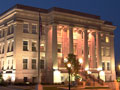 Evan Lloyd Architects - government architecture - 4th Distriction Appellate Court - Waterways Building in Springfield, Illinois - building at night.