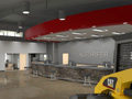 Evan Lloyd Architects - industrial architectural services - Altorfer Caterpillar (CAT) in Springfield, Illinois - artist's rendering of the interior.