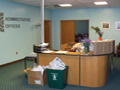 Evan Lloyd Architects architecture services - Prairie Capitol Convention Center (PCCC) in Springfield, Illinois - desk before the renovation.