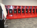 Evan Lloyd Architects - Woodword Athletic Facility at Blackburn College in Carlinville, Illinois - locker room.