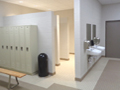 Evan Lloyd Architects - Woodword Athletic Facility at Blackburn College in Carlinville, Illinois - restroom.