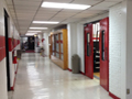 Evan Lloyd Architects - Woodword Athletic Facility at Blackburn College in Carlinville, Illinois - hallway before.