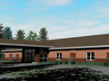 Evan Lloyd Architects - artist's rendering of the new Children's Garden Learning Center in Carlinville, Illinois.