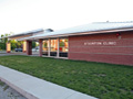 Evan Lloyd Architects - new family practice clinics - Community Memorial Hospital in Staunton, Illinois - side view.