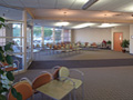 Evan Lloyd Architects - new family practice clinics - Community Memorial Hospital in Staunton, Illinois - lobby area.