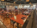 Evan Lloyd Architects - Engrained Brewery in Springfield, Illinois - restaurant architectural services - backroom seating area.