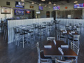 Evan Lloyd Architects - restaurant architecture services - Fire & Ale, Sherman, Illinois - seating area in the brand new restaurant.