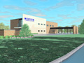 Evan Lloyd Architects - Illinois State Police Federal Credit Union (ISPFCU) in Springfield, Illinois - artist's rendering.