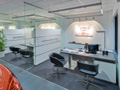 Evan Lloyd Architects - Isringhausen Imports - Porsche & Volvo Dealerships  in Springfield, Illinois - cubicle offices after the building renovation.