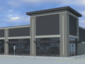 Evan Lloyd Architects - Liberty Plaza Retail Center in Springfield, Illinois - artists rendering.