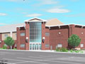 Evan Lloyd Architects - Lincoln College Center and Museum in Lincoln, Illinois - artist's rendering.