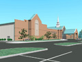 Evan Lloyd Architects - First Baptist Church of Maryville in Maryville, Illinois - religious architecture - artist's rendering