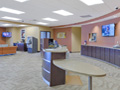 Evan Lloyd Architects - Prairie State Bank in Bloomington, Decatur, Jacksonville, and Springfield, Illinois - lobby after the renovation.