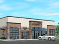 Evan Lloyd Architects - Roberts Automotive in Springfield, Illinois - new dealership artistic render.