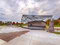 Evan Lloyd Architects - park architectural services - Sherman Municipal Park in Sherman, Illinois - outdoor canopy