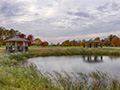 Evan Lloyd Architects - park architectural services - Sherman Municipal Park in Sherman, Illinois - retention pond