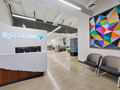 Evan Lloyd Architects office architecture services - Systemax Solutions in Springfield, Illinois - new reception area.