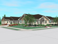 Evan Lloyd Architects - Villas at Pine Creek in Springfield, Illinois - artist's rendering of the multi-unit dwellings.