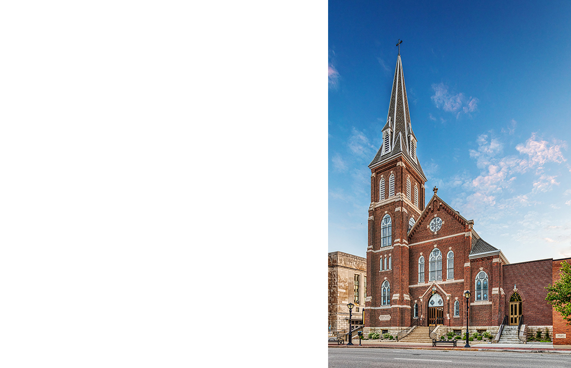 Evan Lloyd Architects provided religious architectural services for Trinity Evangelical Lutheran Church in Springfield, Illinois.